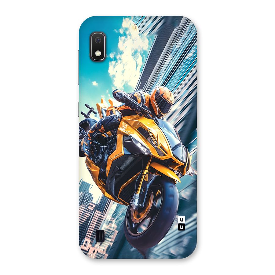 Super Bike Falling Back Case for Galaxy A10