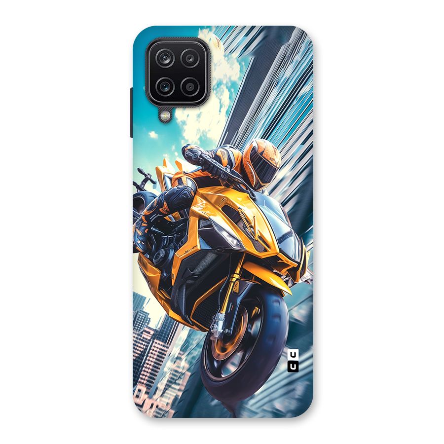 Super Bike Falling Back Case for Galaxy A12