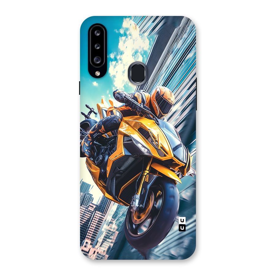 Super Bike Falling Back Case for Galaxy A20s