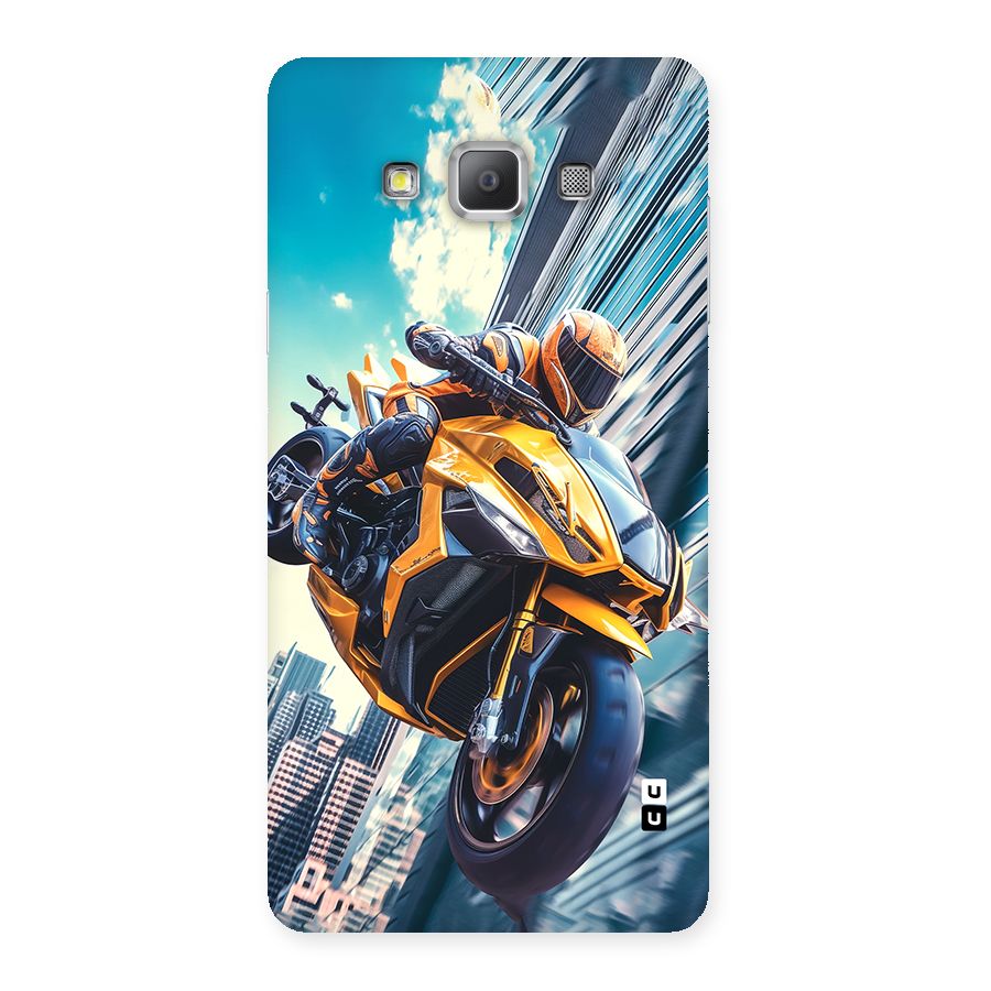 Super Bike Falling Back Case for Galaxy A7