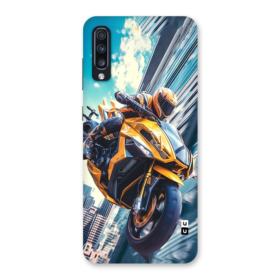 Super Bike Falling Back Case for Galaxy A70