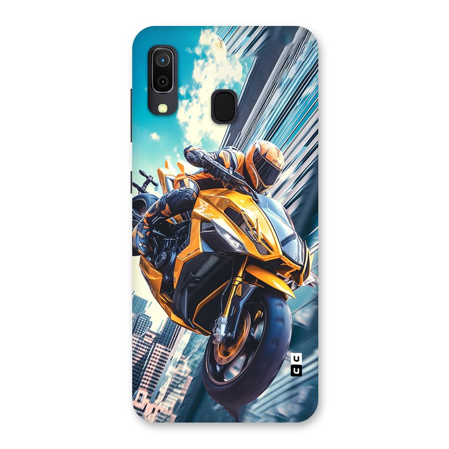Super Bike Falling Back Case for Galaxy M10s