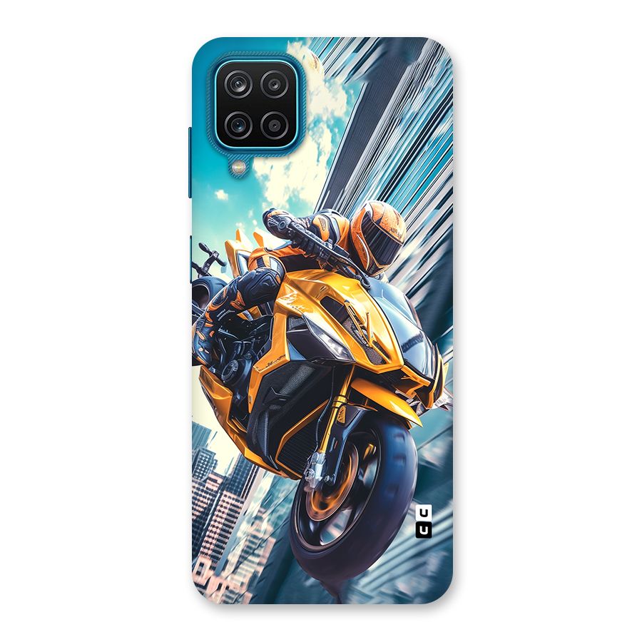 Super Bike Falling Back Case for Galaxy M12