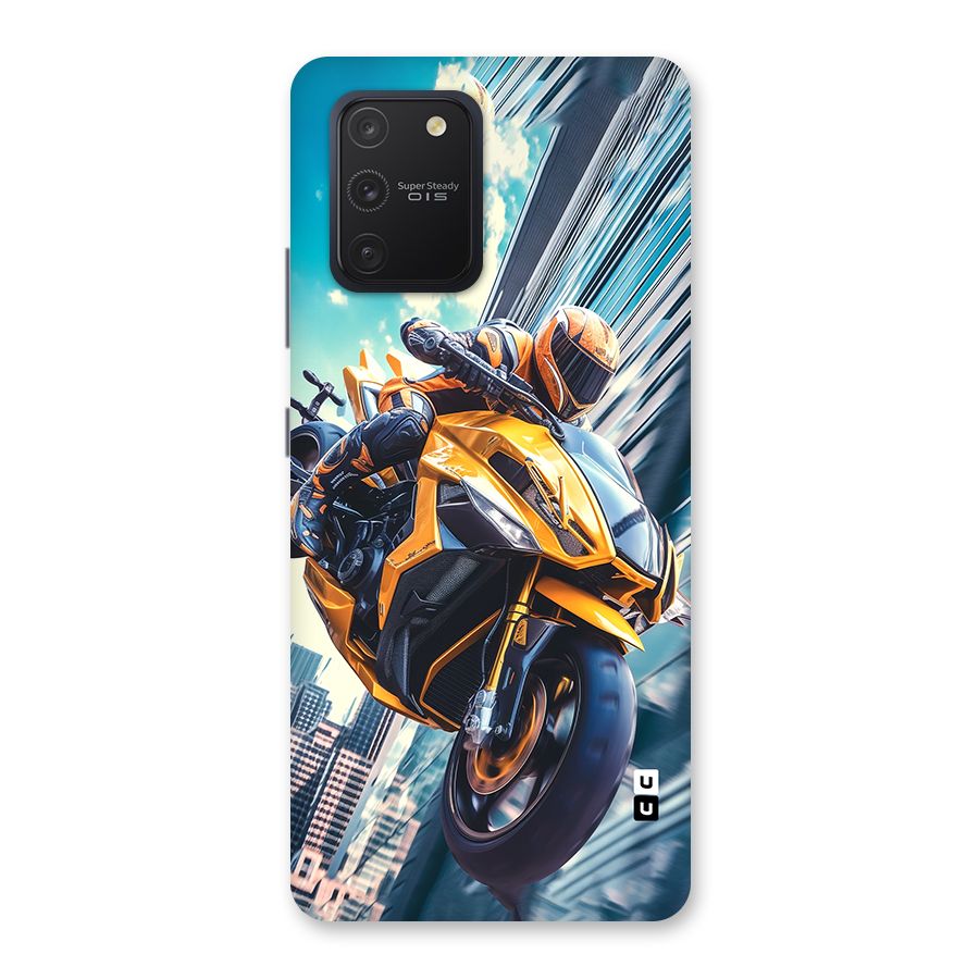 Super Bike Falling Back Case for Galaxy S10 Lite