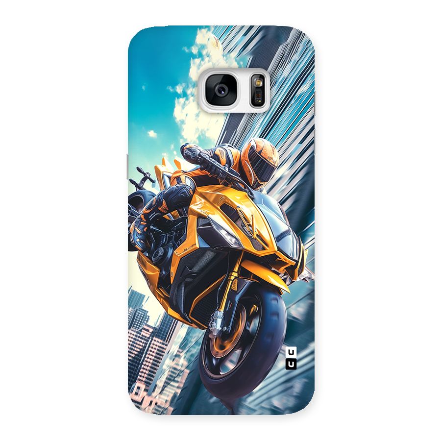 Super Bike Falling Back Case for Galaxy S7 Edge
