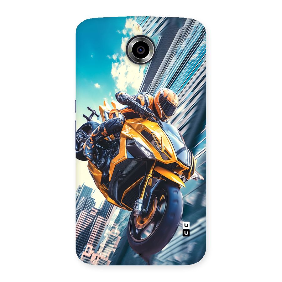 Super Bike Falling Back Case for Google Nexus 6