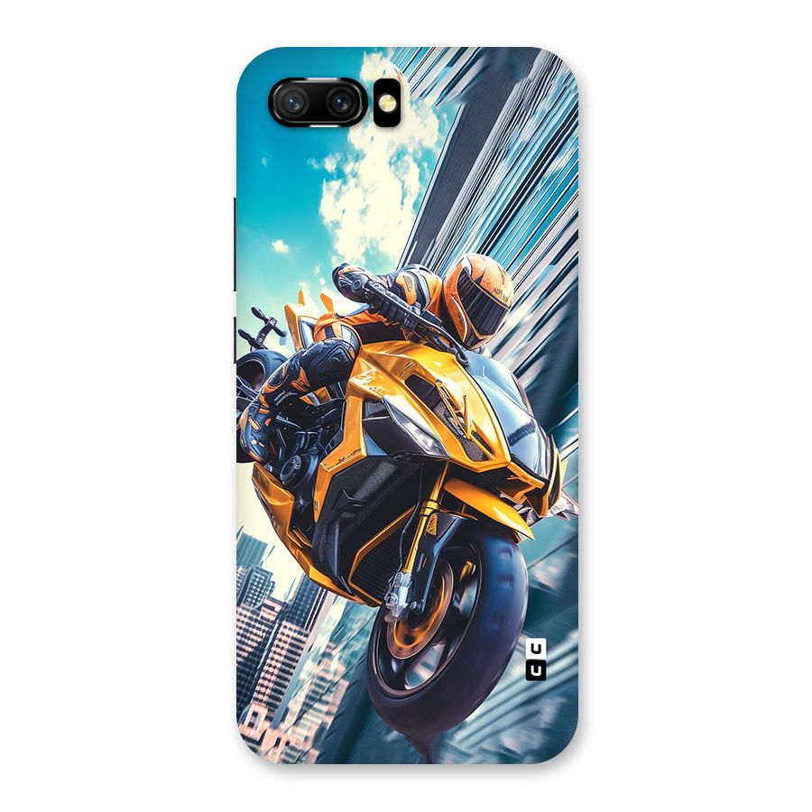Super Bike Falling Back Case for Honor 10