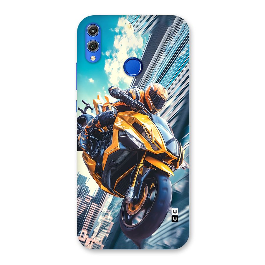 Super Bike Falling Back Case for Honor 8X