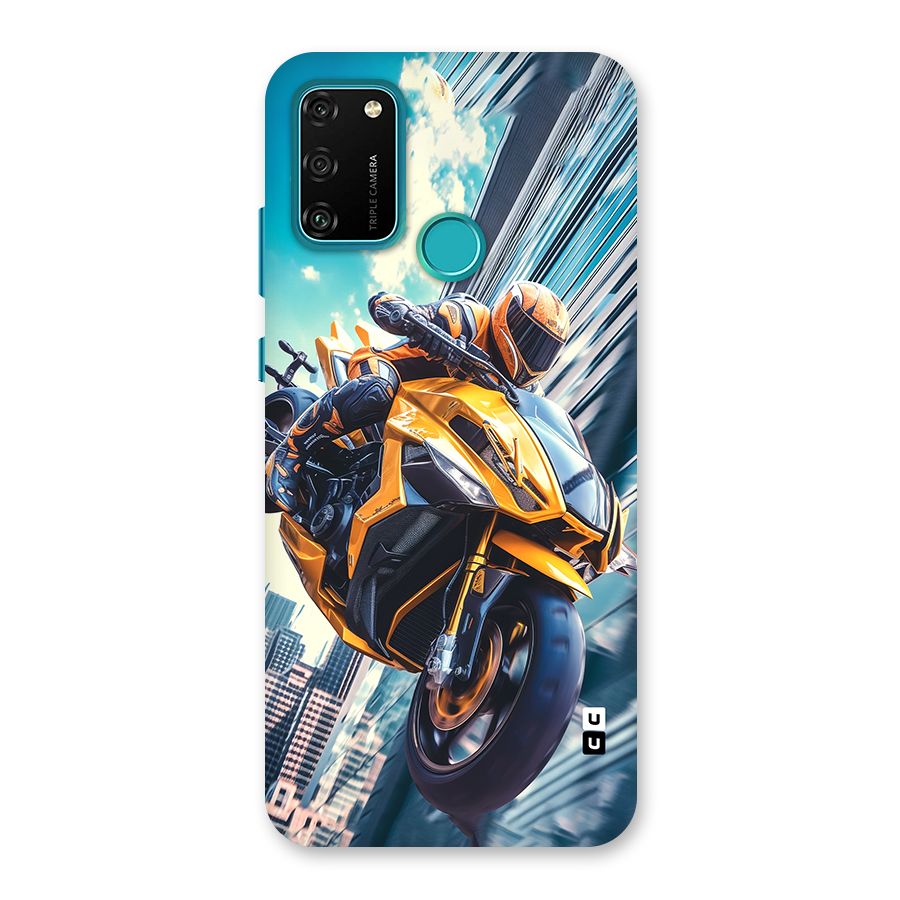 Super Bike Falling Back Case for Honor 9A