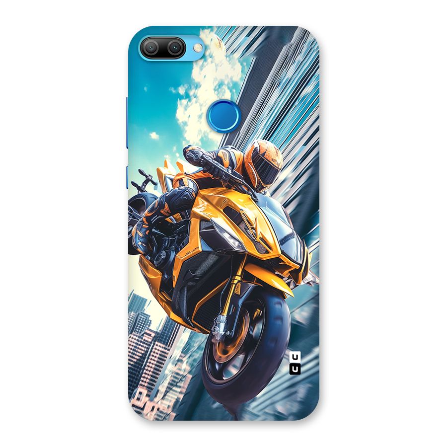 Super Bike Falling Back Case for Honor 9N