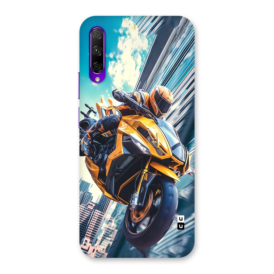 Super Bike Falling Back Case for Honor 9X Pro