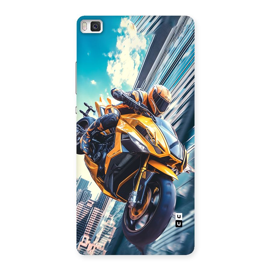 Super Bike Falling Back Case for Huawei P8
