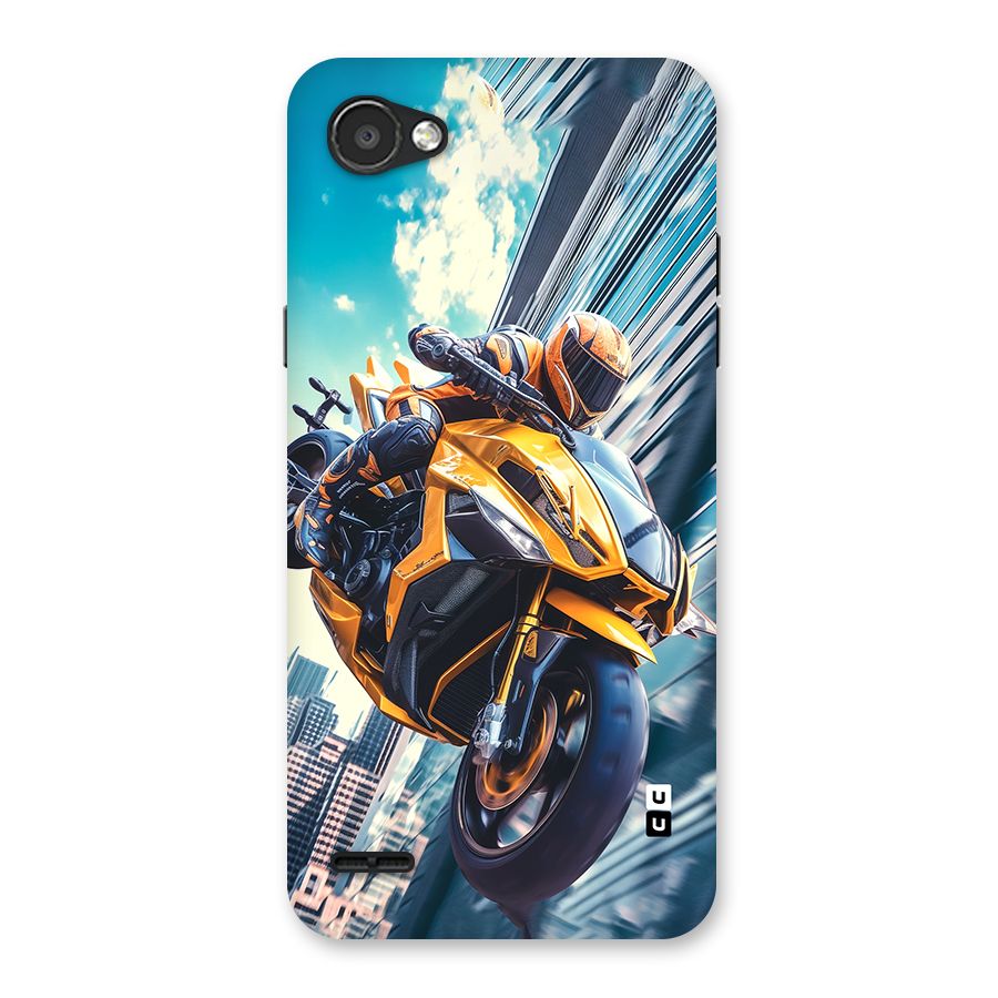 Super Bike Falling Back Case for LG Q6