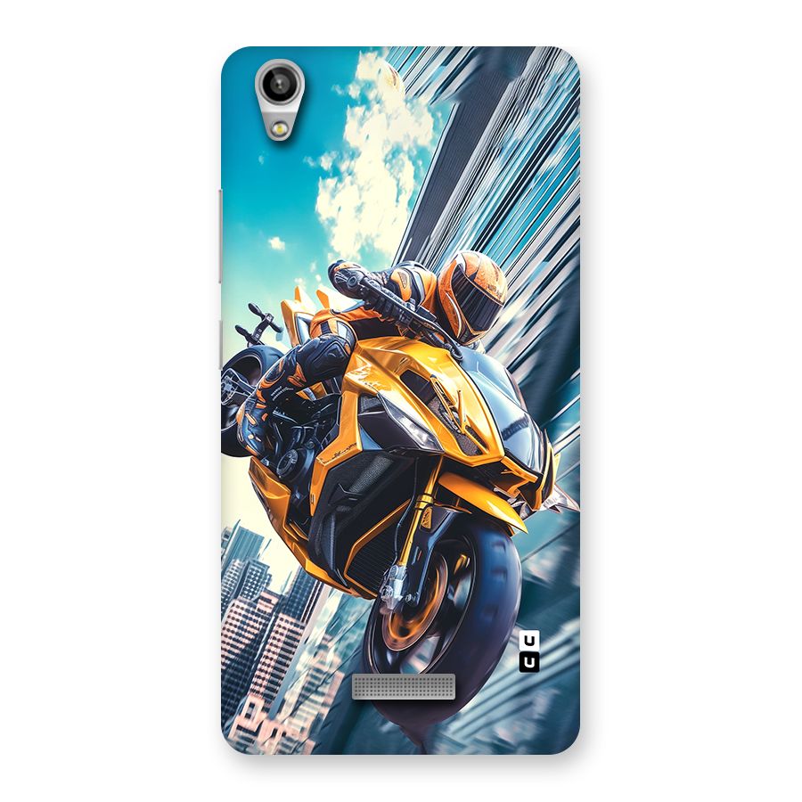 Super Bike Falling Back Case for Lava Pixel V1