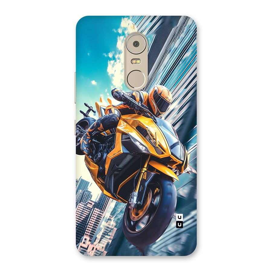 Super Bike Falling Back Case for Lenovo K6 Note
