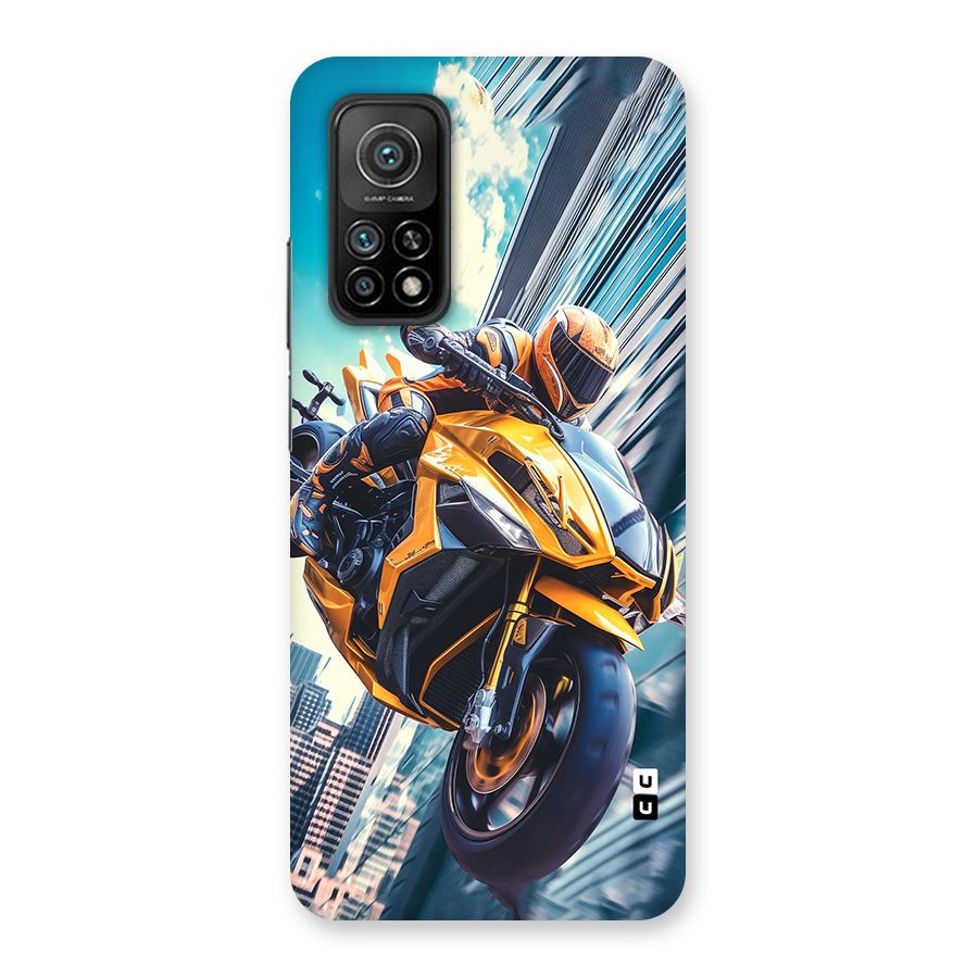 Super Bike Falling Back Case for Mi 10T 5G