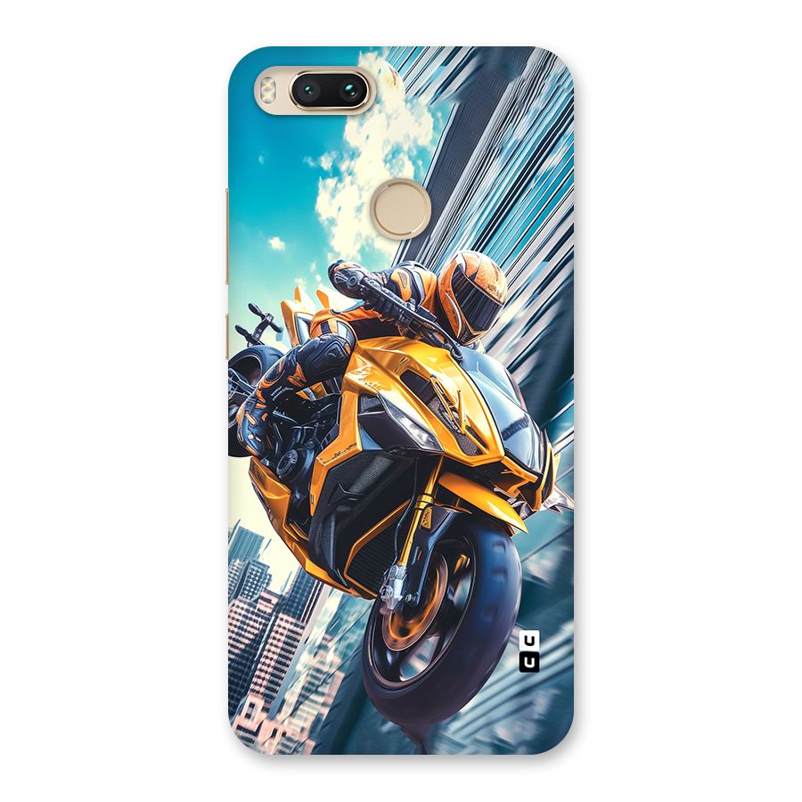 Super Bike Falling Back Case for Mi A1
