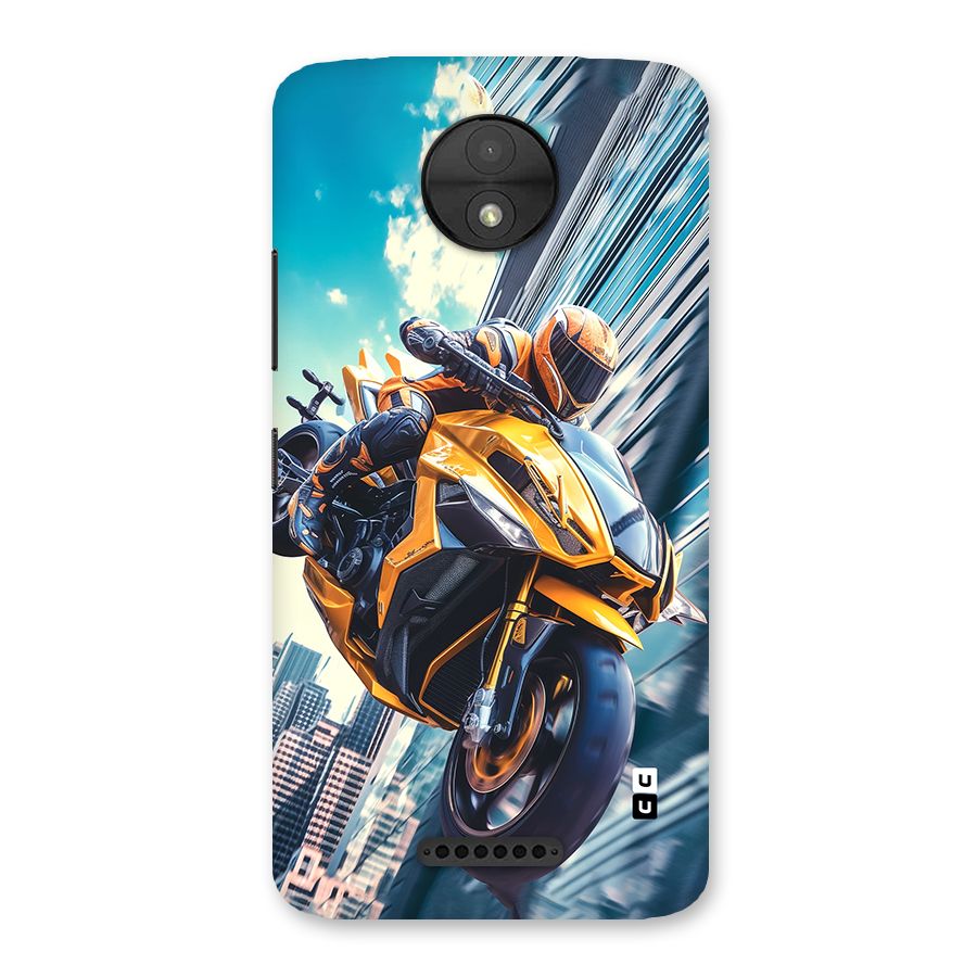 Super Bike Falling Back Case for Moto C