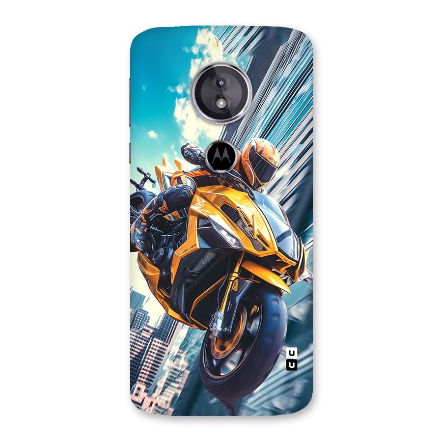 Super Bike Falling Back Case for Moto E5