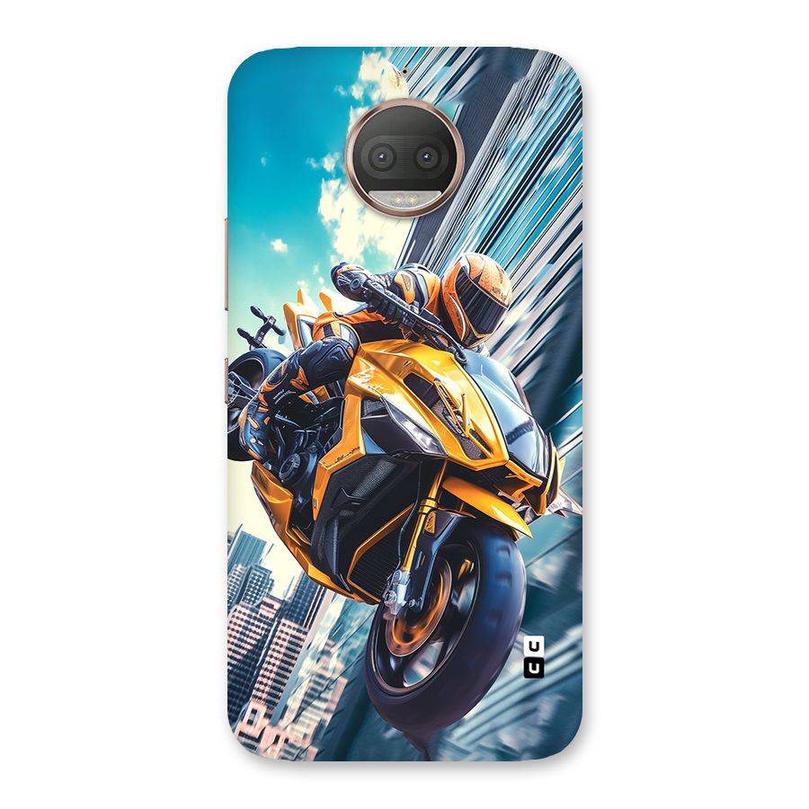 Super Bike Falling Back Case for Moto G5s Plus
