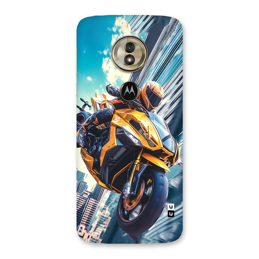 Super Bike Falling Back Case for Moto G6 Play