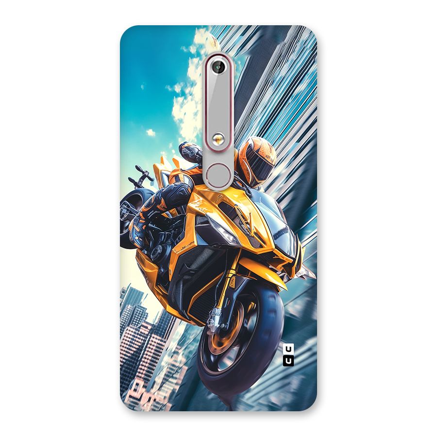 Super Bike Falling Back Case for Nokia 6.1