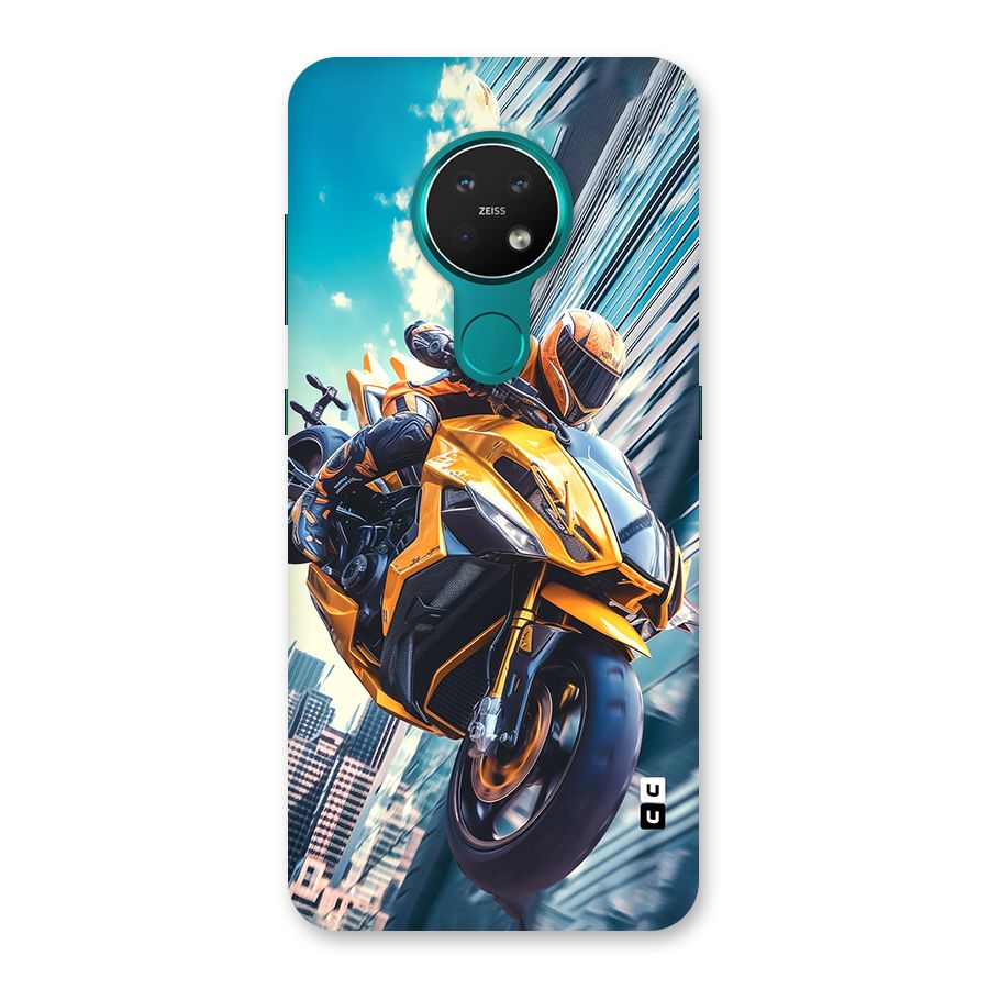 Super Bike Falling Back Case for Nokia 7.2