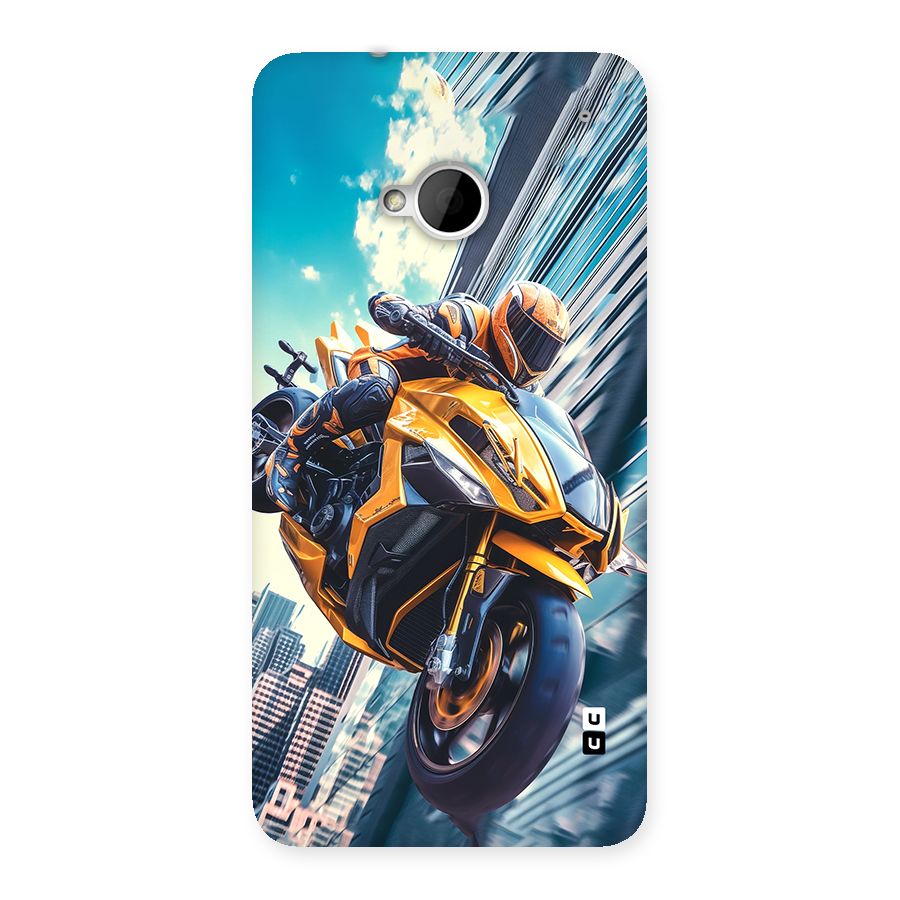 Super Bike Falling Back Case for One M7 (Single Sim)