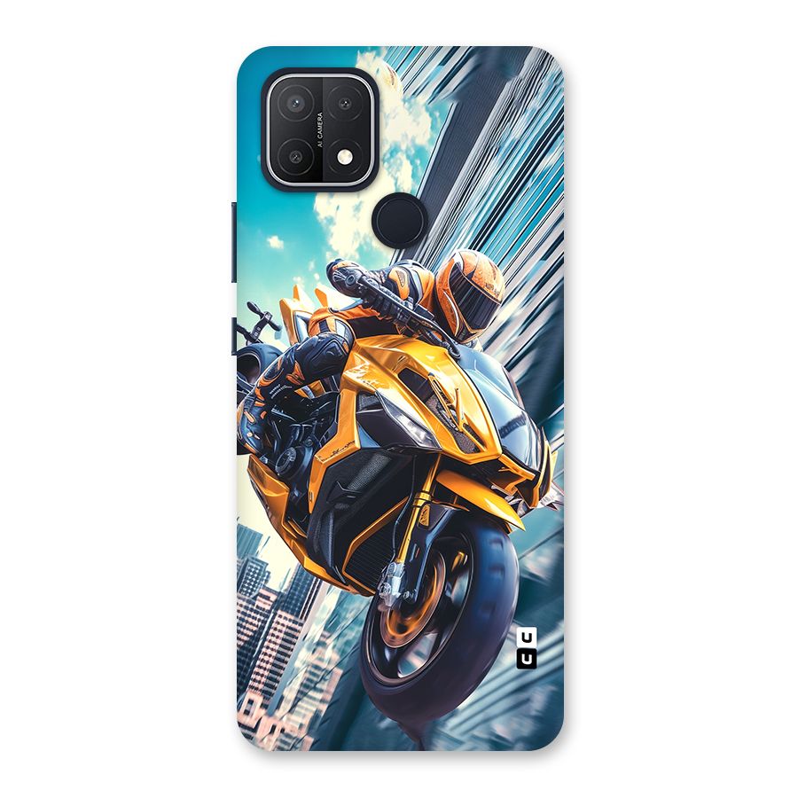 Super Bike Falling Back Case for Oppo A15