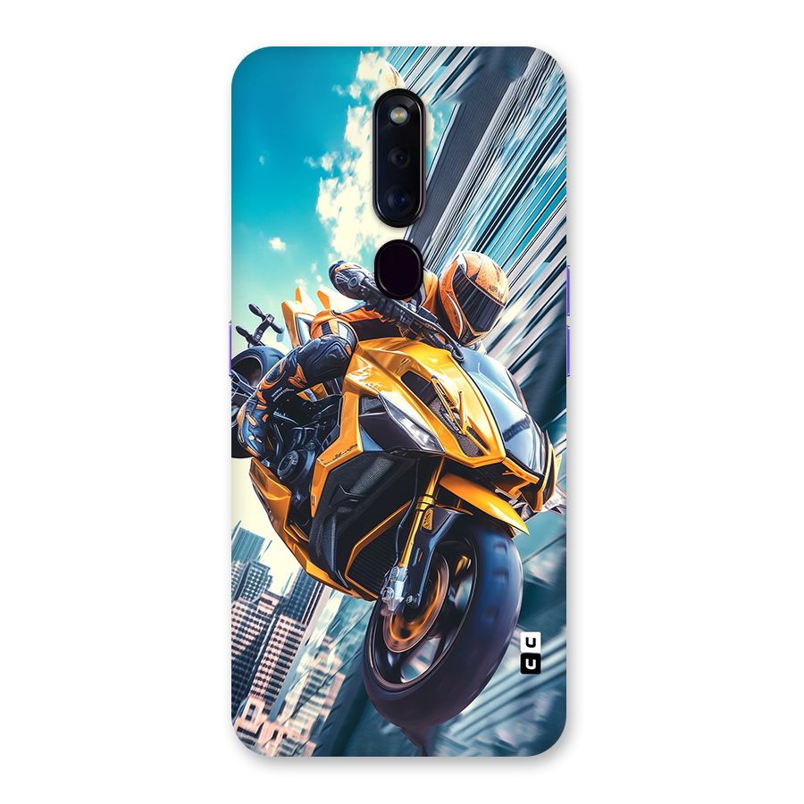 Super Bike Falling Back Case for Oppo F11 Pro