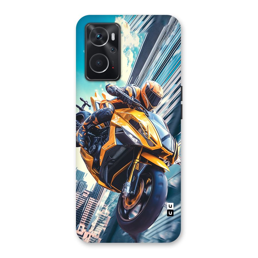 Super Bike Falling Back Case for Oppo K10 4G