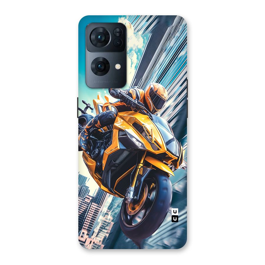 Super Bike Falling Back Case for Oppo Reno7 Pro 5G