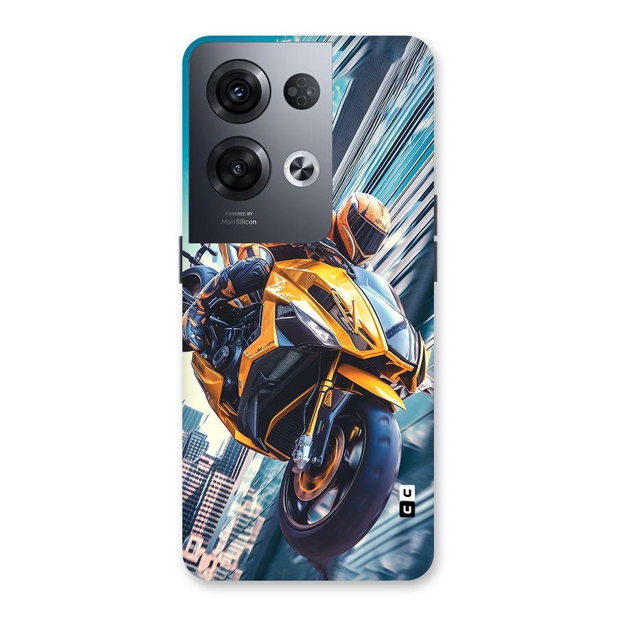 Super Bike Falling Back Case for Oppo Reno8 Pro 5G