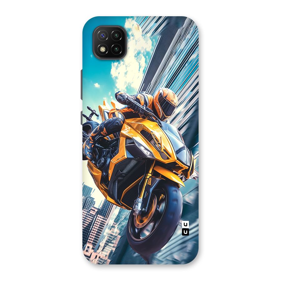 Super Bike Falling Back Case for Poco C3