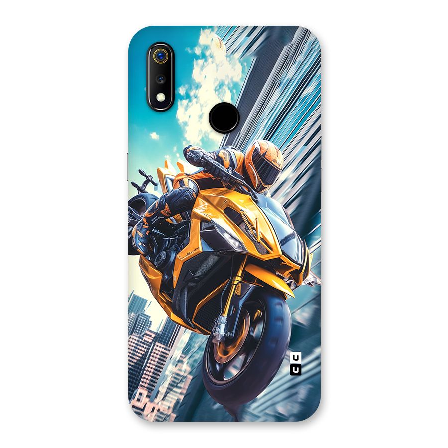 Super Bike Falling Back Case for Realme 3