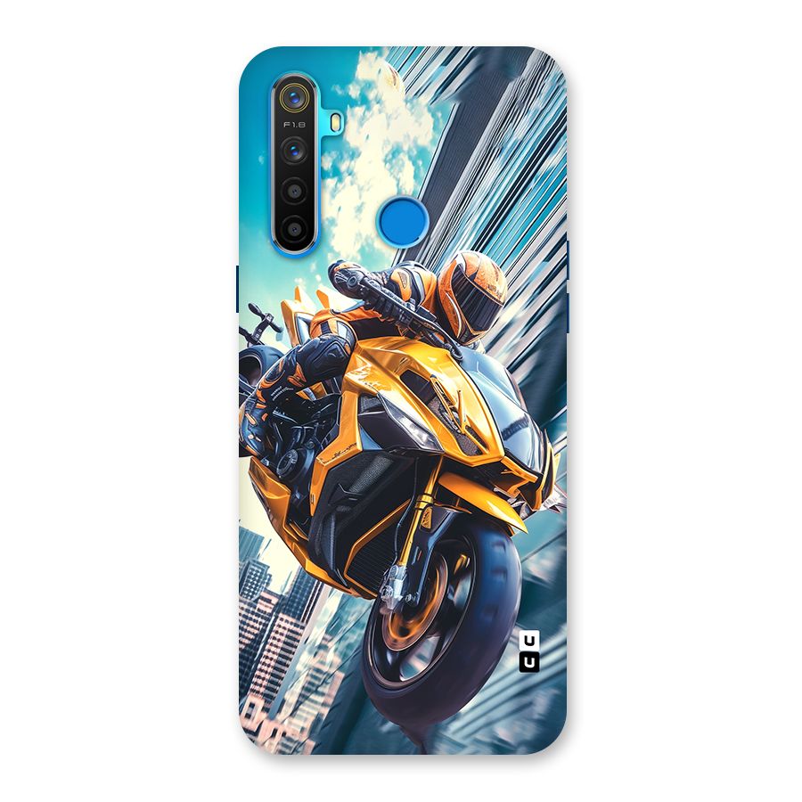 Super Bike Falling Back Case for Realme 5