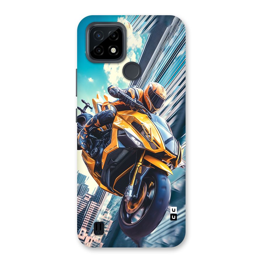 Super Bike Falling Back Case for Realme C21