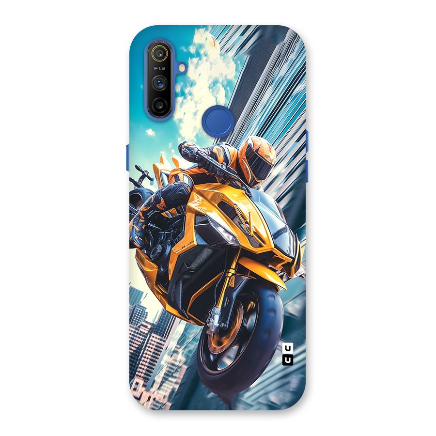 Super Bike Falling Back Case for Realme Narzo 10A