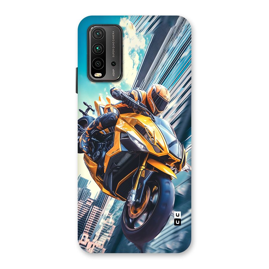 Super Bike Falling Back Case for Redmi 9 Power