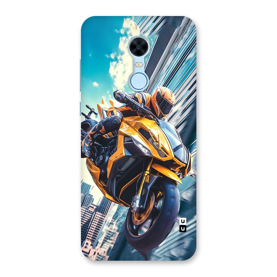 Super Bike Falling Back Case for Redmi Note 5