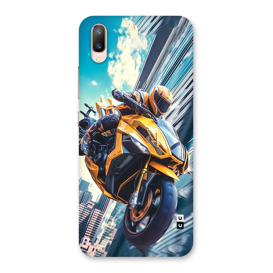 Super Bike Falling Back Case for Vivo V11 Pro