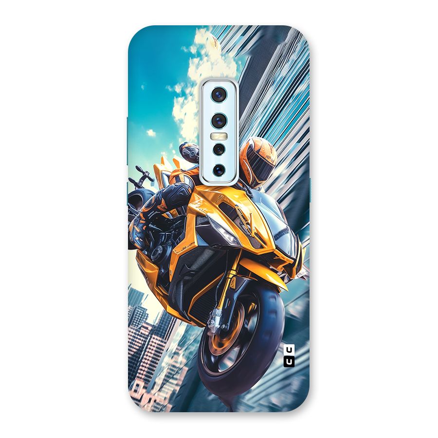 Super Bike Falling Back Case for Vivo V17 Pro