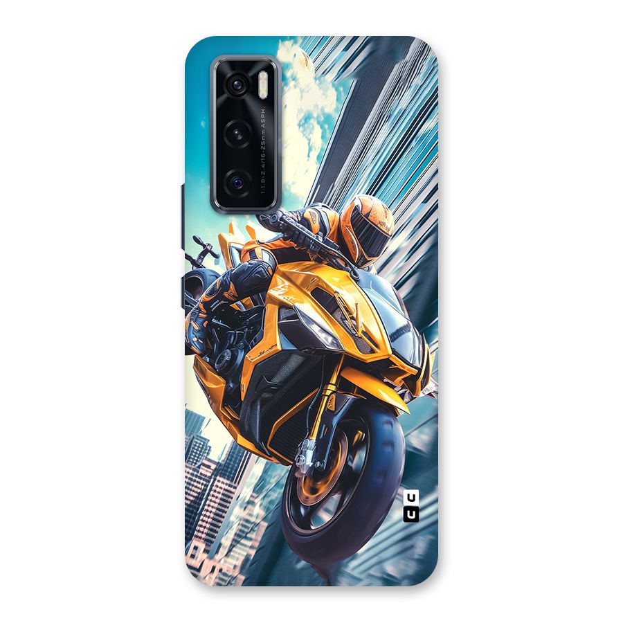 Super Bike Falling Back Case for Vivo V20 SE