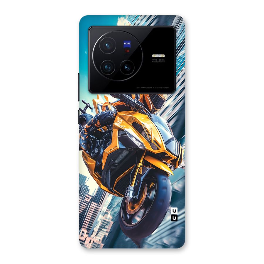 Super Bike Falling Back Case for Vivo X80