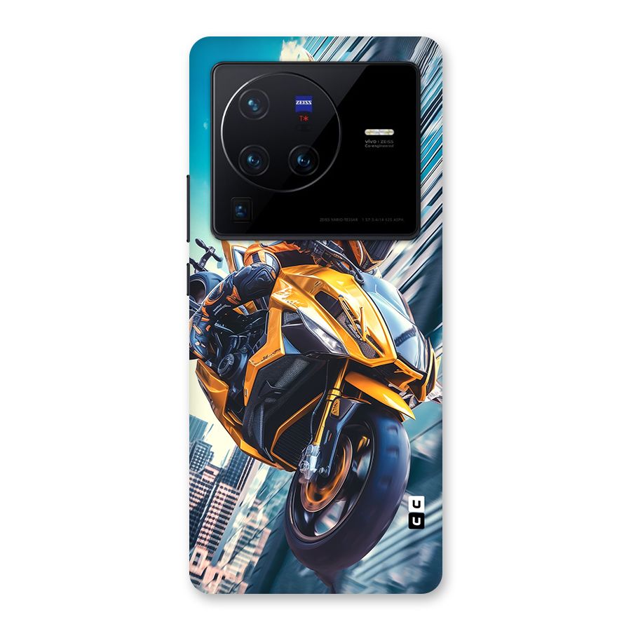 Super Bike Falling Back Case for Vivo X80 Pro