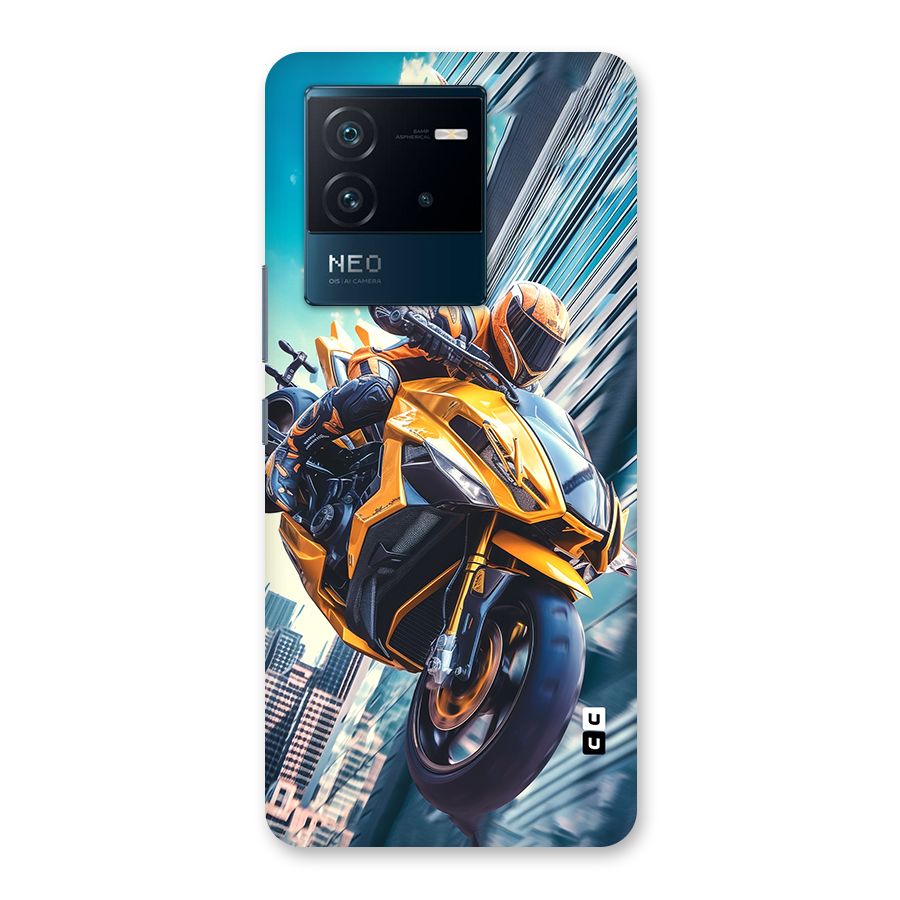 Super Bike Falling Back Case for Vivo iQOO Neo 6 5G