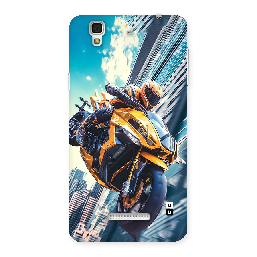 Super Bike Falling Back Case for Yureka