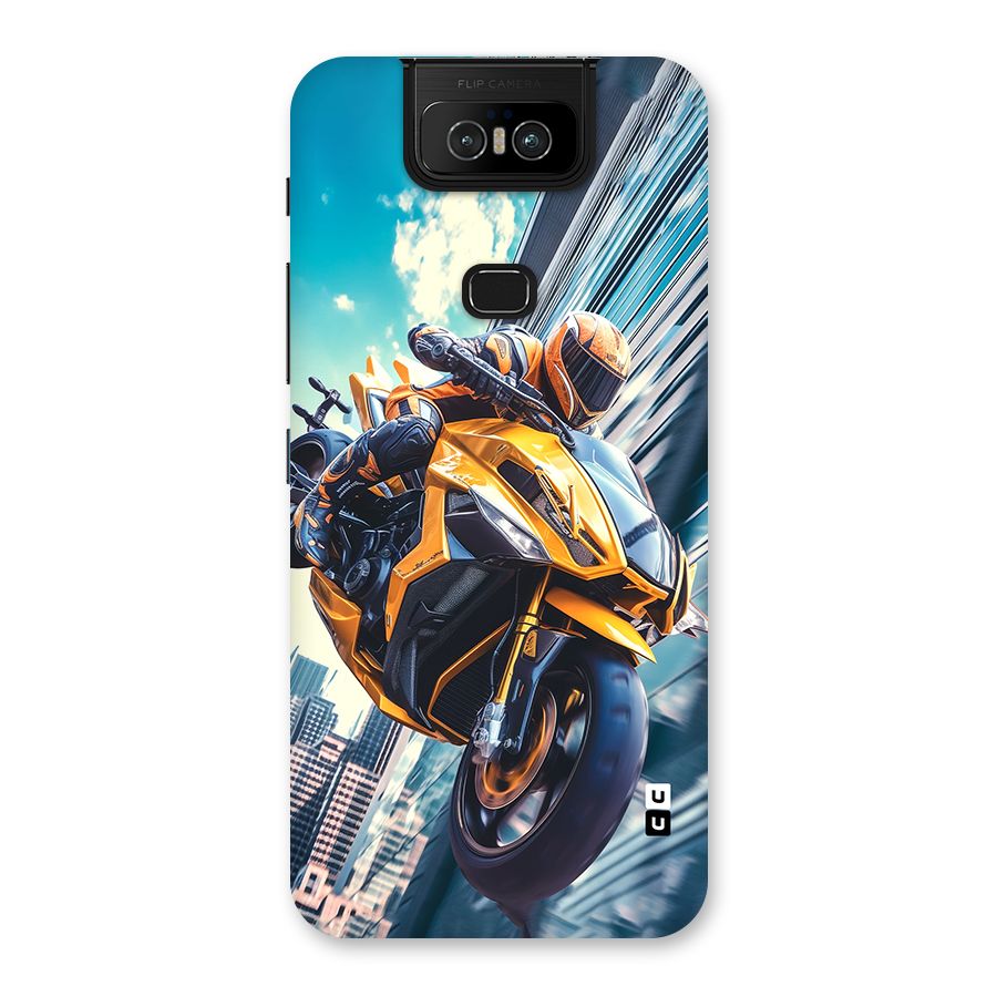 Super Bike Falling Back Case for Zenfone 6z