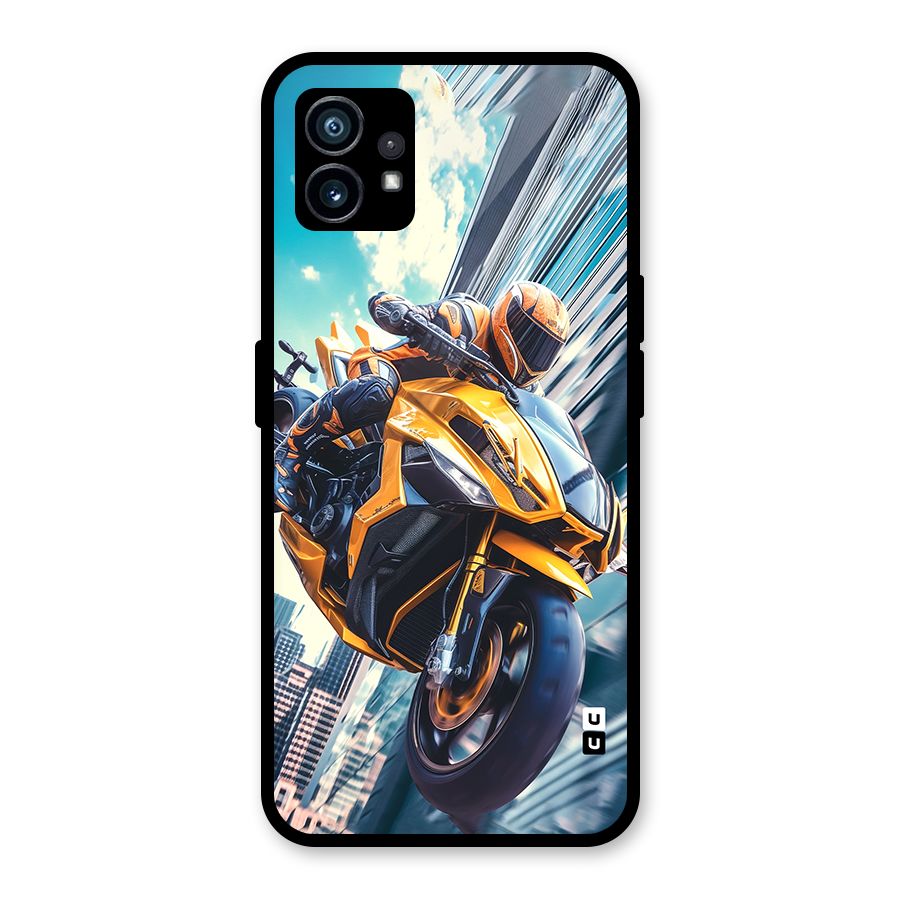 Super Bike Falling Glass Back Case for Nothing Phone 1
