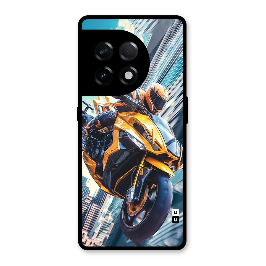 Super Bike Falling Glass Back Case for OnePlus 11R